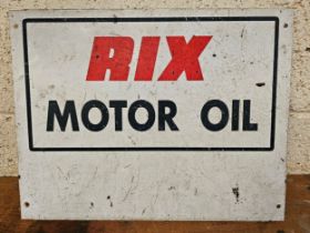 A Rix Motor Oil metal sign, 44 x 34cm