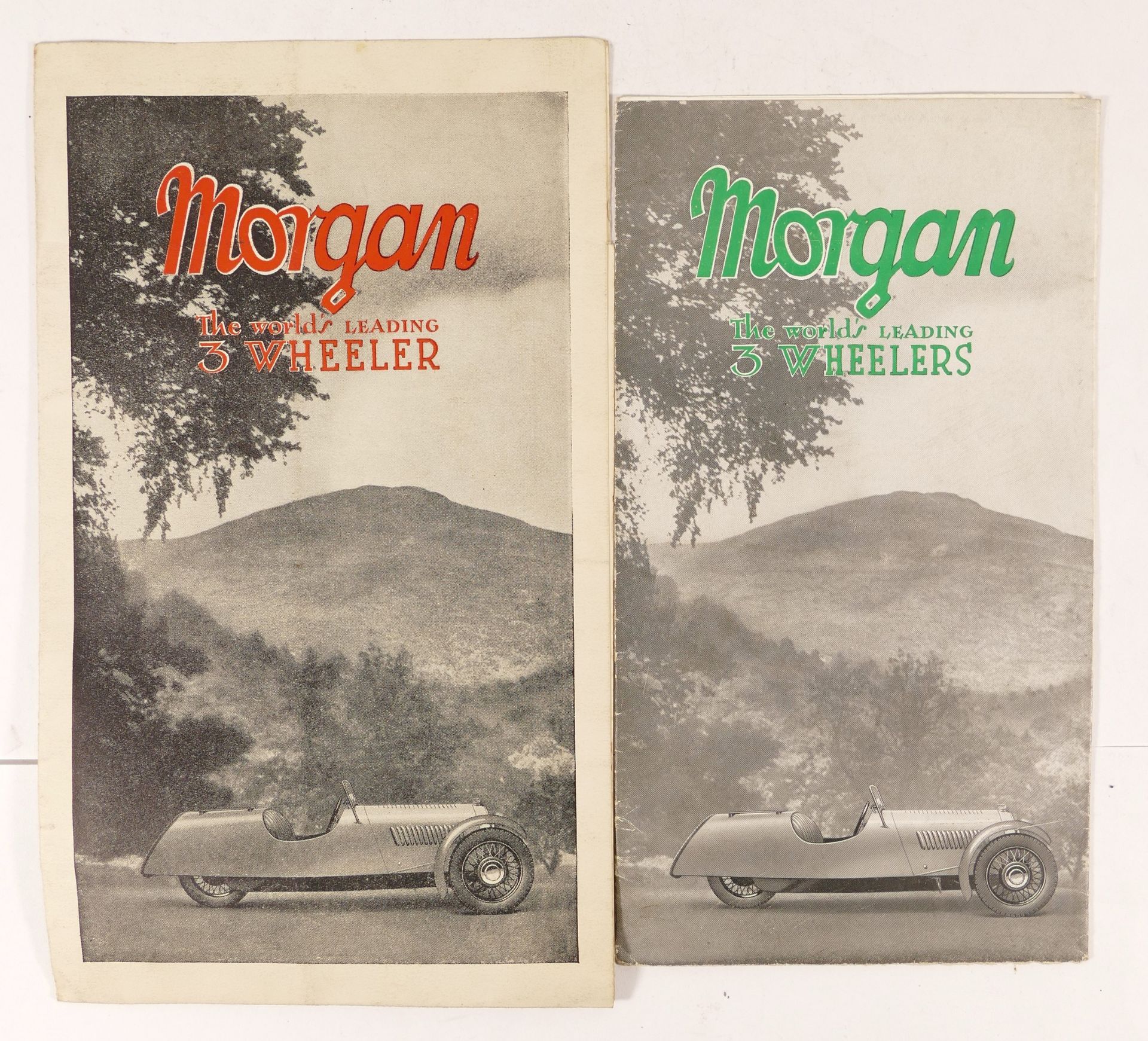 Two 1930's Morgan three wheeler sales brochures