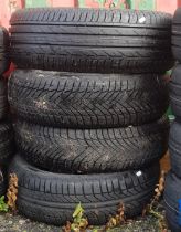 A set of four Bridgestone tyres, size 205/55R16. (4)