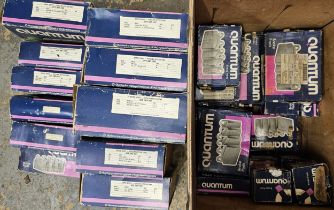 A large quantity of Quantum brake shoes and discs pads for various 1980's cars.