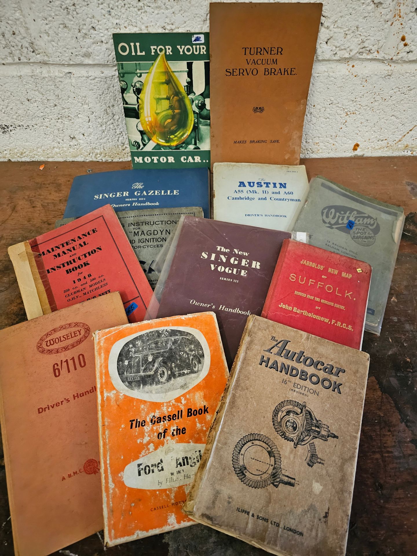 Various motorcar and motorcycle books