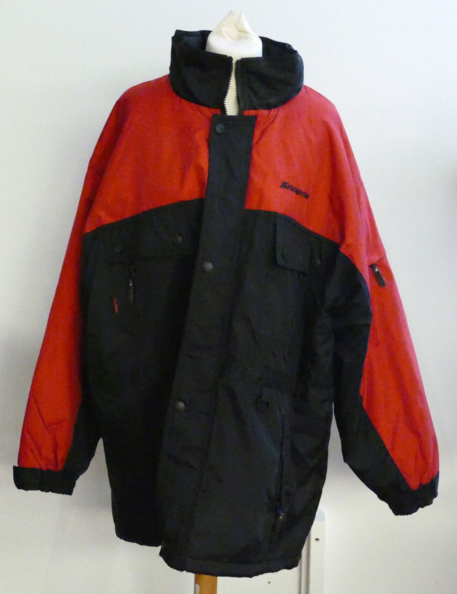 A contemporary Snap-on gentlemens waterproof jacket