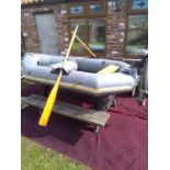 Avon Redcrest inflatable dinghy, with Seagull outboard engine and oars