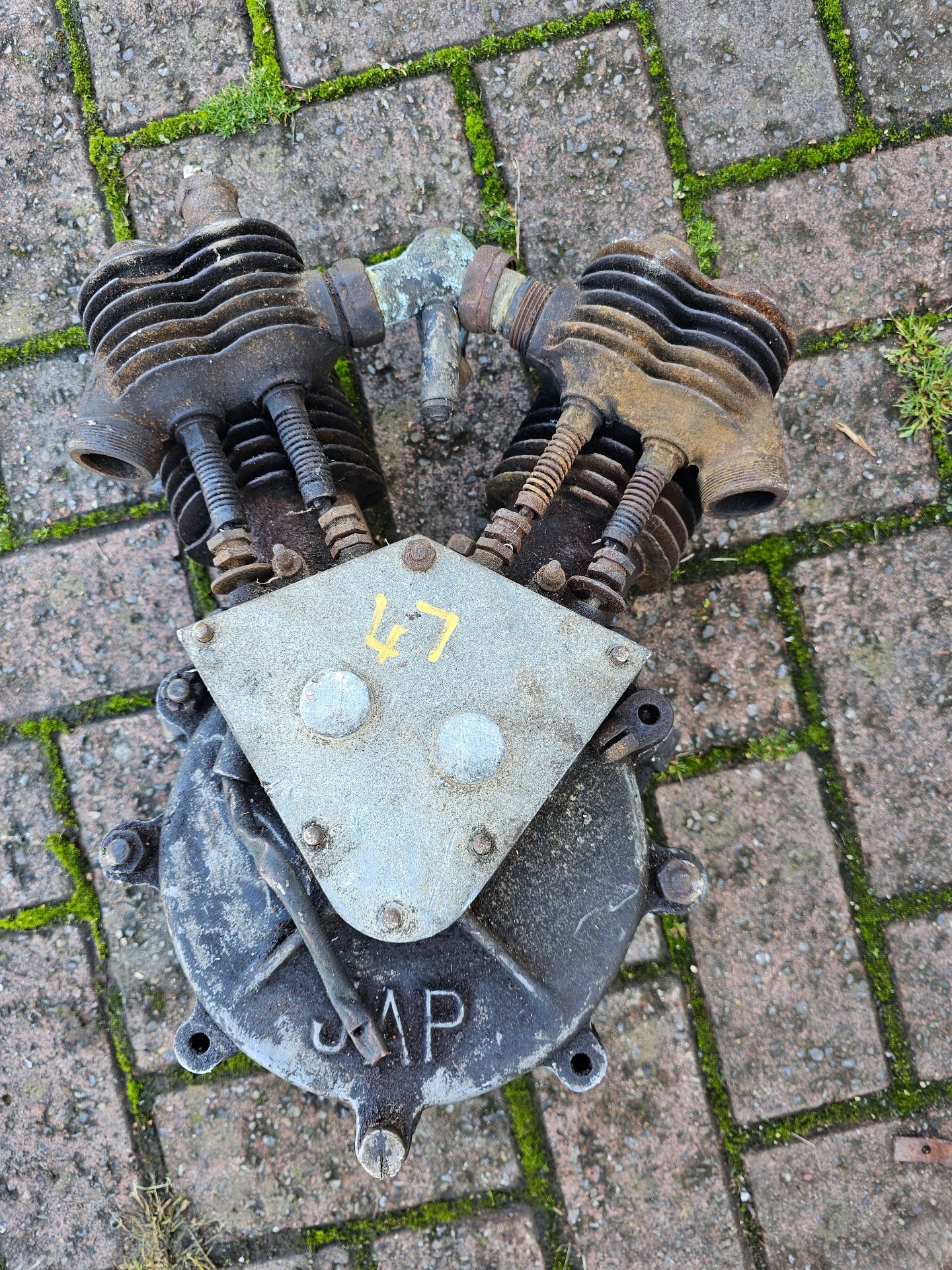 A veteran JAP V twin engine, number 4600. - Image 4 of 5