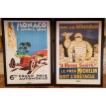 A set of eight Classic & Sportscar posters, framed, 63 x 46cm (8)