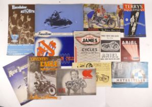 A collection of late 1930's sales brochures, to include Coventry Eagle, OK Supreme, New Imperial and