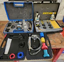 A collection of cooling system testing kit