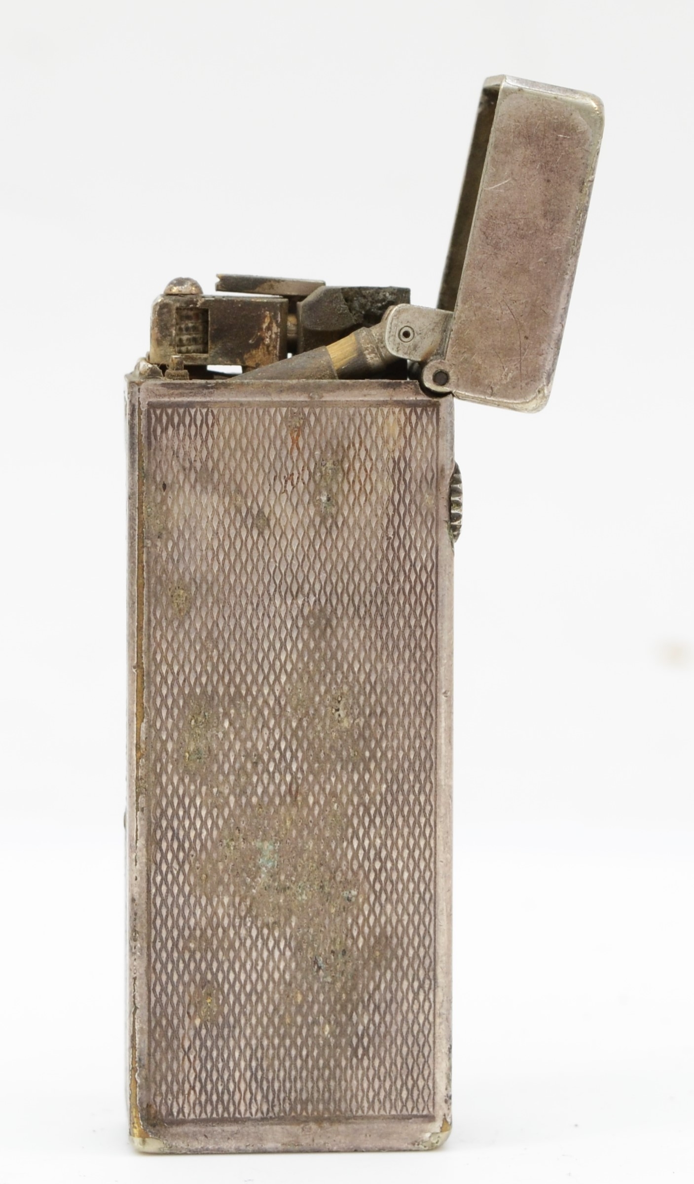 Dunhill, A silver plated gas lighter, 6.5 x 2.5, No 726982. - Image 2 of 3