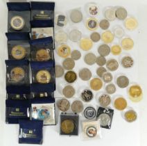 A collection of cased and loose commemorative coinage, to include Westminster photographic coins.