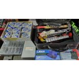 Jubilee clips, Laser chain removal kit, KS Tools bit set, SP hex set and other tools