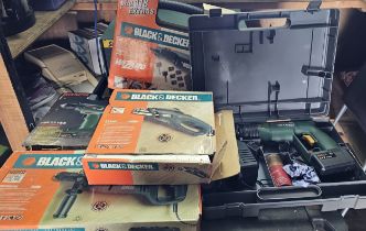 Bosch drill, PSR 7,2 VES, drill PSB 9,6 VES, Black and Decker, KD795CRE drill, KX1682 heatgun,