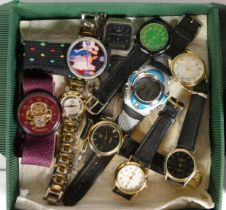 A collection of ladies and men's wristwatches, makers to include Timex, Citron, Casio and