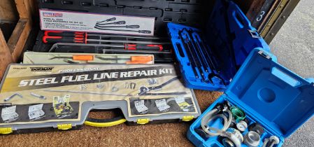 KS Tools pry bar set, Sealey pry bar set, Bergen pry bar set, Dorman fuel line line repair kit,