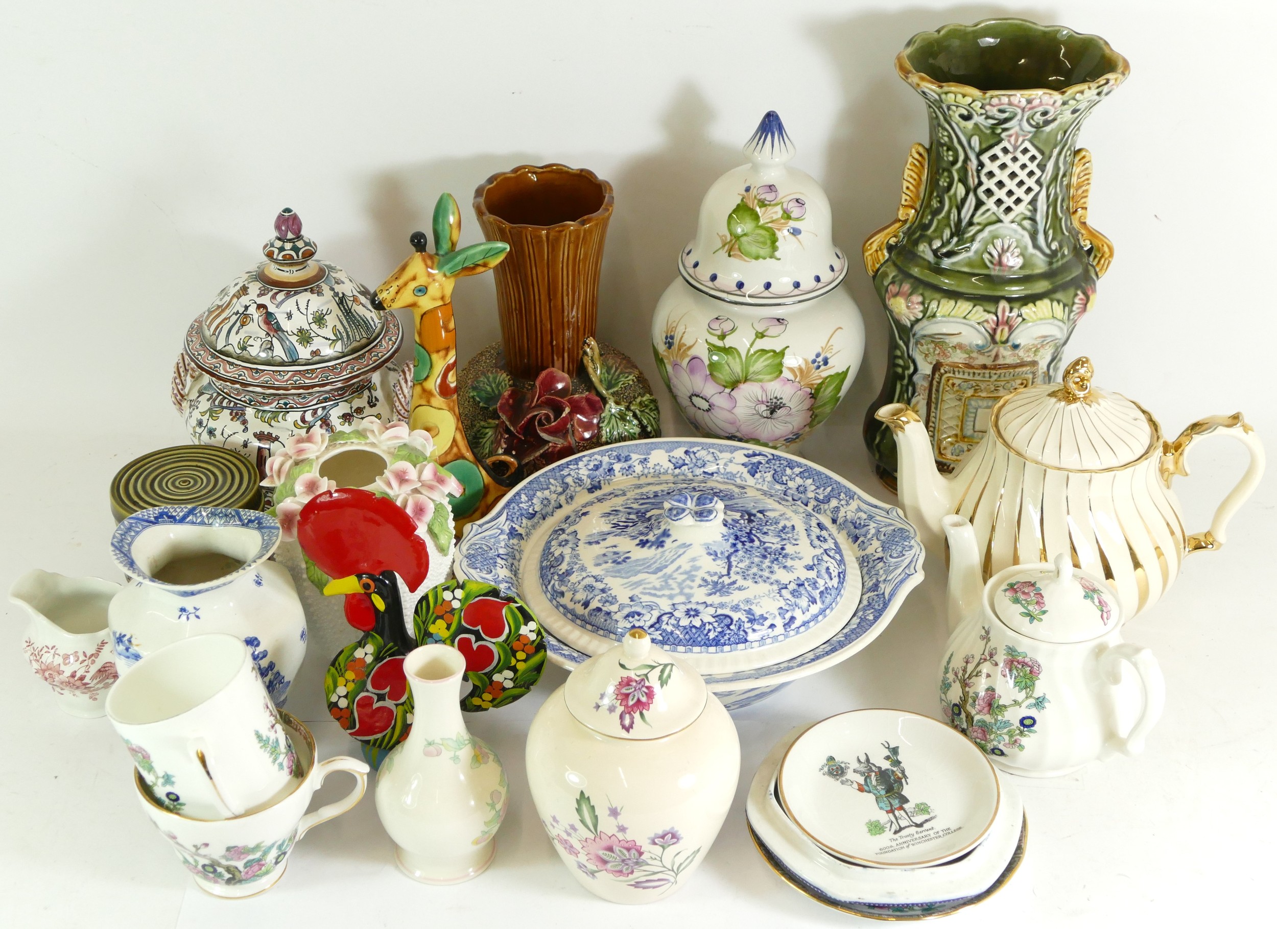 A large collection of mid 20th century and later glassware, ceramics, plateware and other cabinet - Image 6 of 14