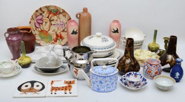 A collection of early 20th century and later ceramic and pottery pieces, to include Kenneth Townsend