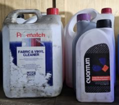 Two x 5 lt of antifreeze and other fluids