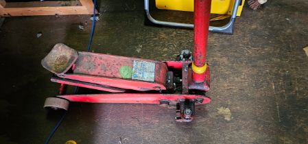 A Blue Point 2.5 ton trolley jack