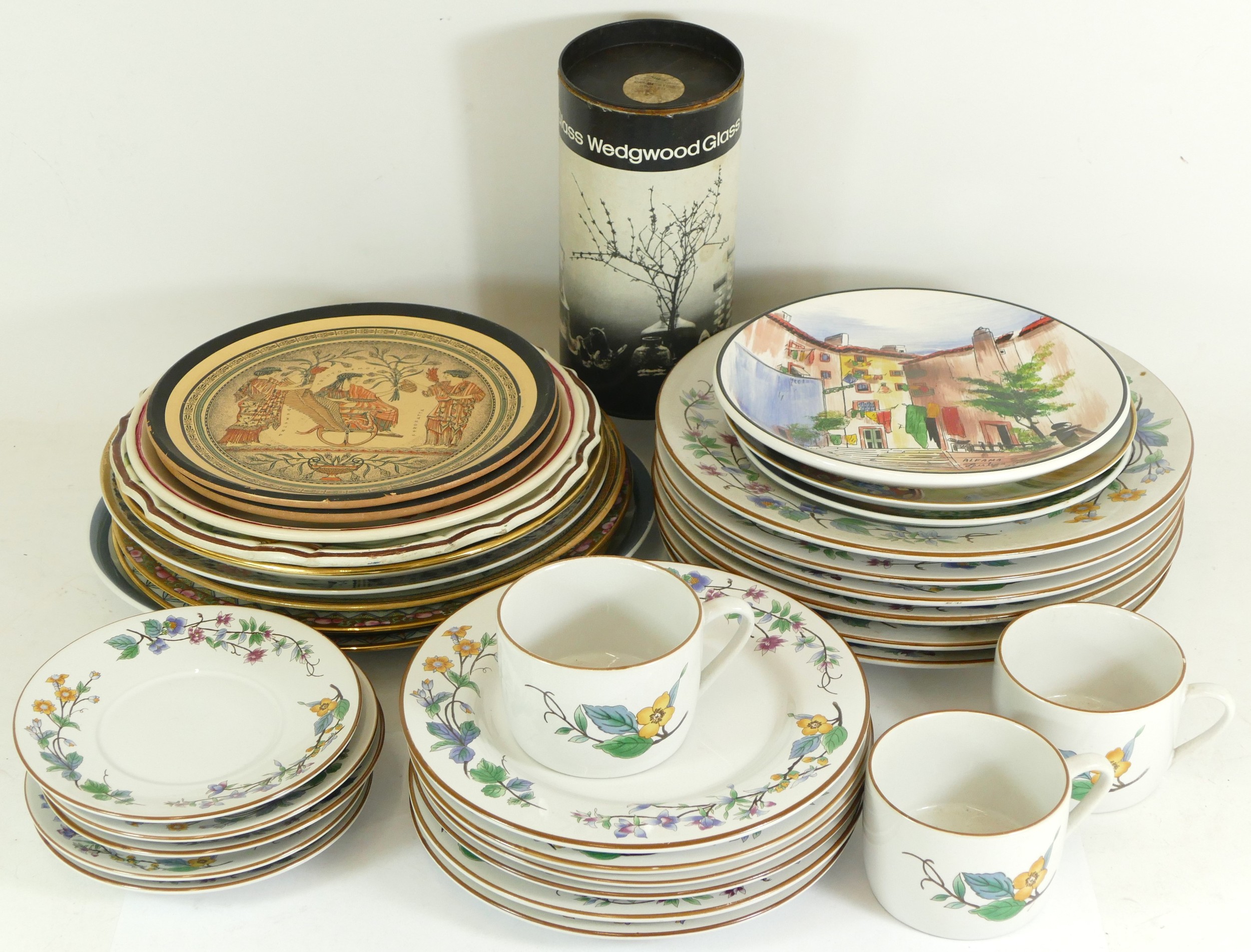 A large collection of mid 20th century and later glassware, ceramics, plateware and other cabinet - Image 10 of 14