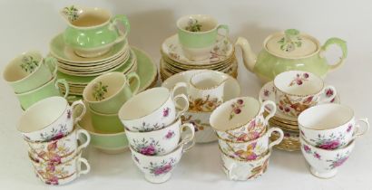 A large collection of dinner/teawares, to include Denby stoneware pieces, Old Willow, Colclough,