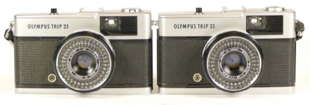 Two Olympus Trip 35 cameras, each with D.Zuiko 1:26 lens (both working) (2)
