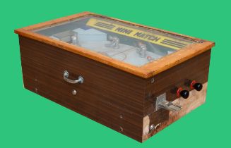 Mini Match, by Jamieson, USA, a two player machine, c.1970's, with three a side, all players in