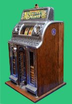 Caille Victory Centre Pull mint vendor slot machine, one arm bandit, c.1923.