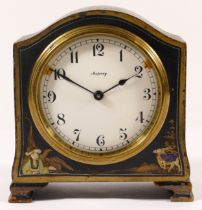 Asprey, an early 20th century mantle clock, the white dial with black Arabic numerals, housed in a