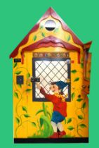 Noddy's House, c.1960/70, a painted wooden house with stereo viewer, 117 x 46 x 193cm, plays 2p