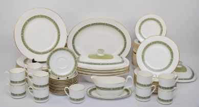 A Royal Doulton bone china Rondelay pattern (H5004) part dinner service, comprising of twelve 20cm