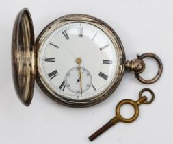 Robert Roskell of Liverpool; a Victorian silver cased full hunter fusee pocket watch, Chester