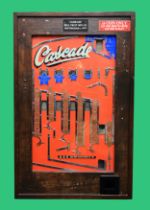 A Cascade wall mounted Allwin, by Bell Fruit Manufacturing Co., c.1970, penny drop case slot