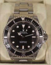 Rolex, Submariner, a stainless steel automatic wristwatch, Ref. 14060M, circa 1992,