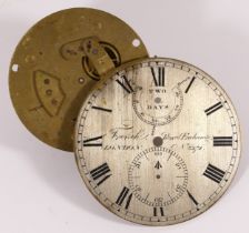 French Royal Exchange, a 19th century military two day marine chronometer movement, the brushed