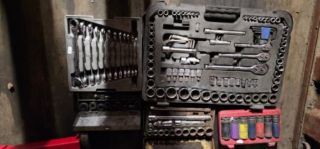 A quantity of used sockets and spanners