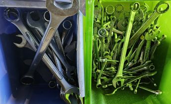 Two containers of spanners