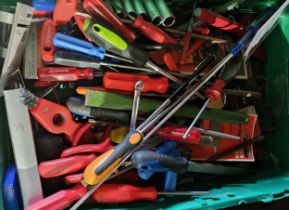 A container of various tools