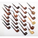 A Dunhill pipe and 28 other pipes including, Ogden, Rathbone and Masta