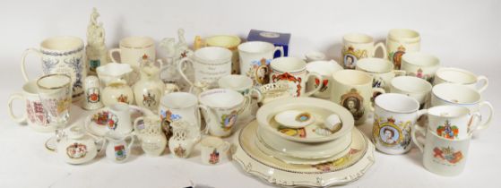 A collection of early 20th century and later crested china pieces, some of local interest; York/