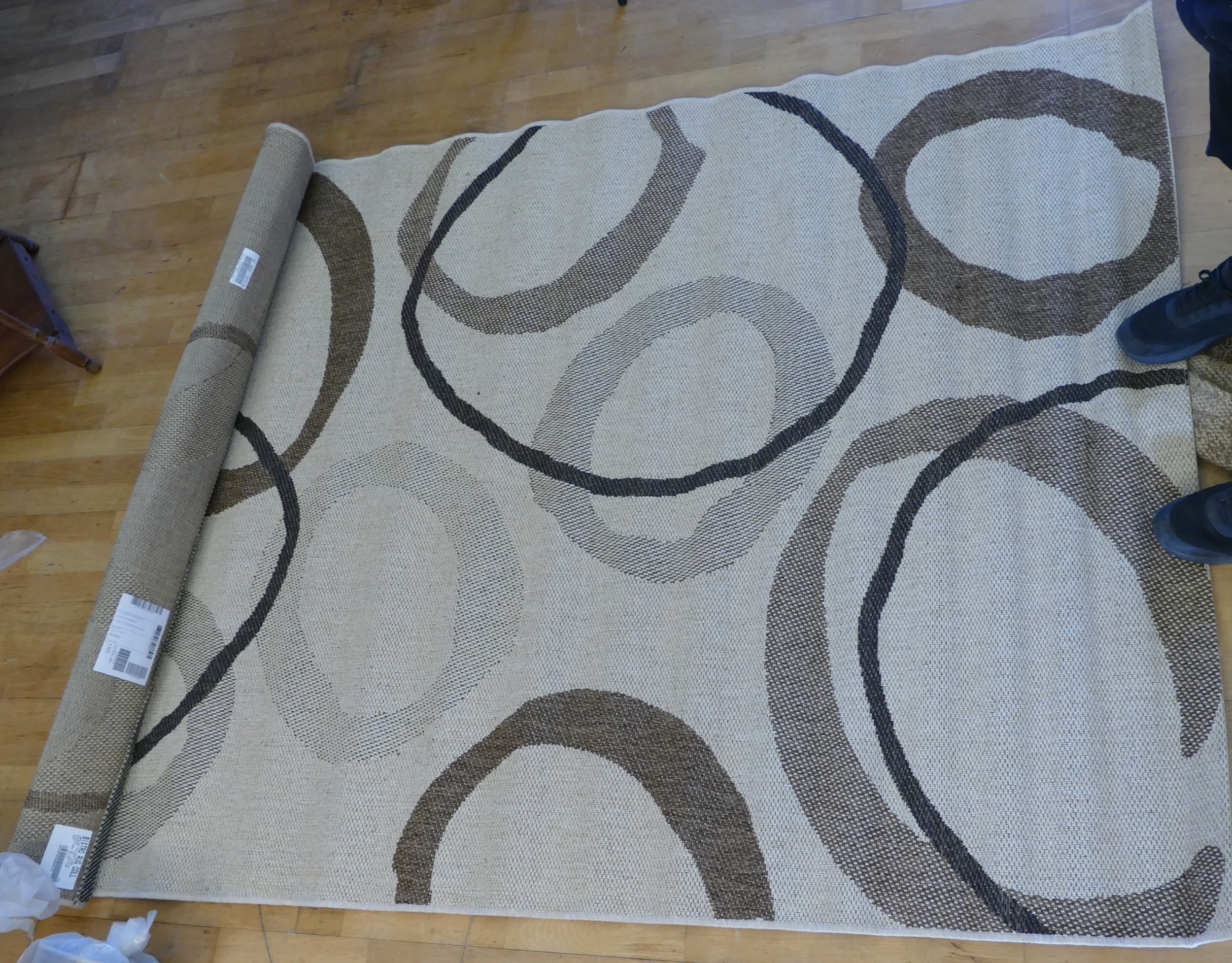 Three contemporary rugs comprising of a pair of brown and black woolen rugs, 227x160cm - Image 2 of 2