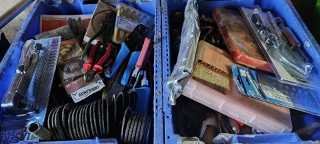 Two containers of tools