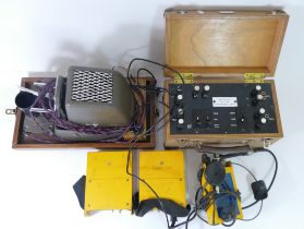 Two BT telephone line testing oscillator No 87E with an amplifier 109G,