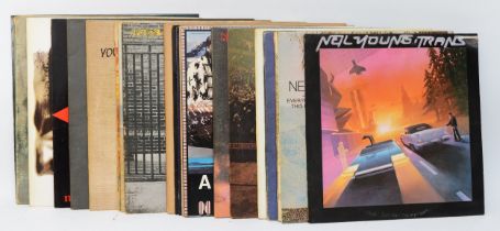 A collection of twenty two Neil Young vinyl LPs to include albums such as Trans, Freedom & On The