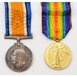 WWI pair, War and Victory, named 6014 Pte J.E. Cannell, 13th London R.