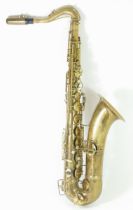 A 20th century brass Eltkhart alto saxophone, with Yamaha mouthpiece, impressed numbers 119275