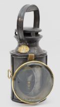 LMS 3 aspect handlamp with 2 brass plaques "LMS 34621" and "LMS R283" (Complete with burner marked