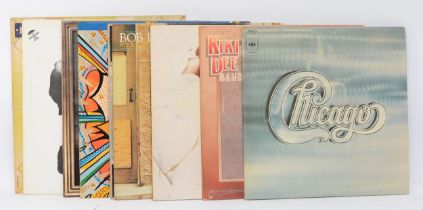 A collection of ten vinyl LPs to include artists such as Ian Drury, Bob Dylan & Kiki Dee (10)