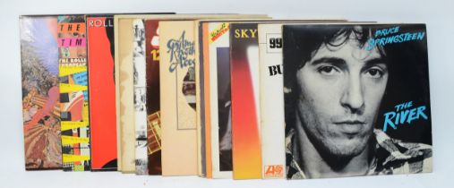 A collection of fifteen vinyl LPs to include artists such as Status Quo, The Rolling Stones &