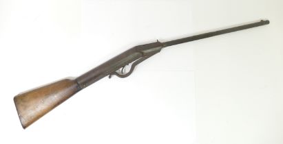 An vintage air rifle, spares only as incomplete, barrel 42cm This product is not for sale to