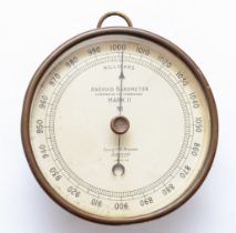 Short & Mason, London, a Mark II aneroid barometer, 13cm