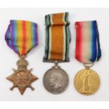 WWI trio, 1914-15 Star, War and Victory, named TH 071175 Pte F.R. Parsons ASC